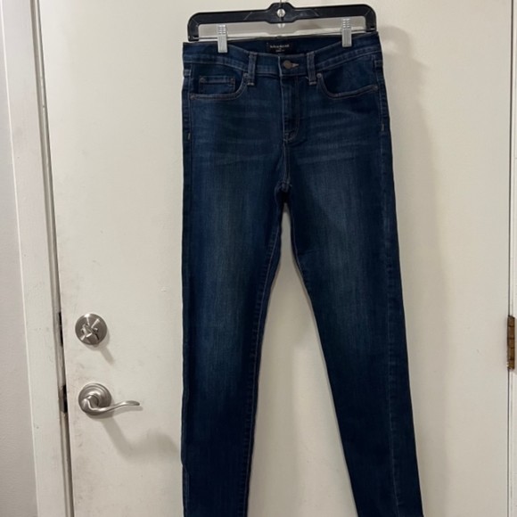 Banana Republic Womens Blue Dark Wash Skinny Fit Jeans Mid Rise Denim Sz 28/6 - Picture 5 of 12